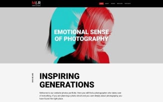 M&R - Accurate Personal Photographer Page Joomla Template