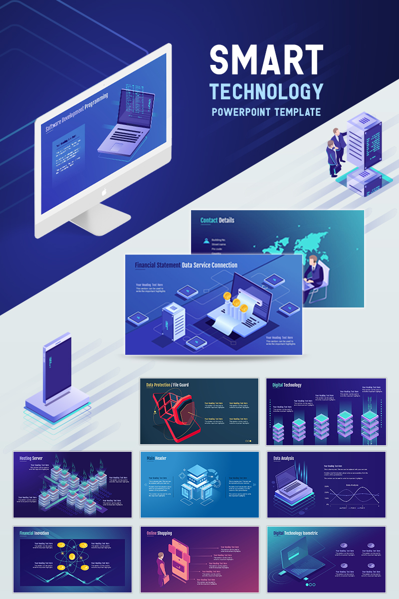 Plantillas PowerPoint Para Presentaciones De Computadoras E Internet ...