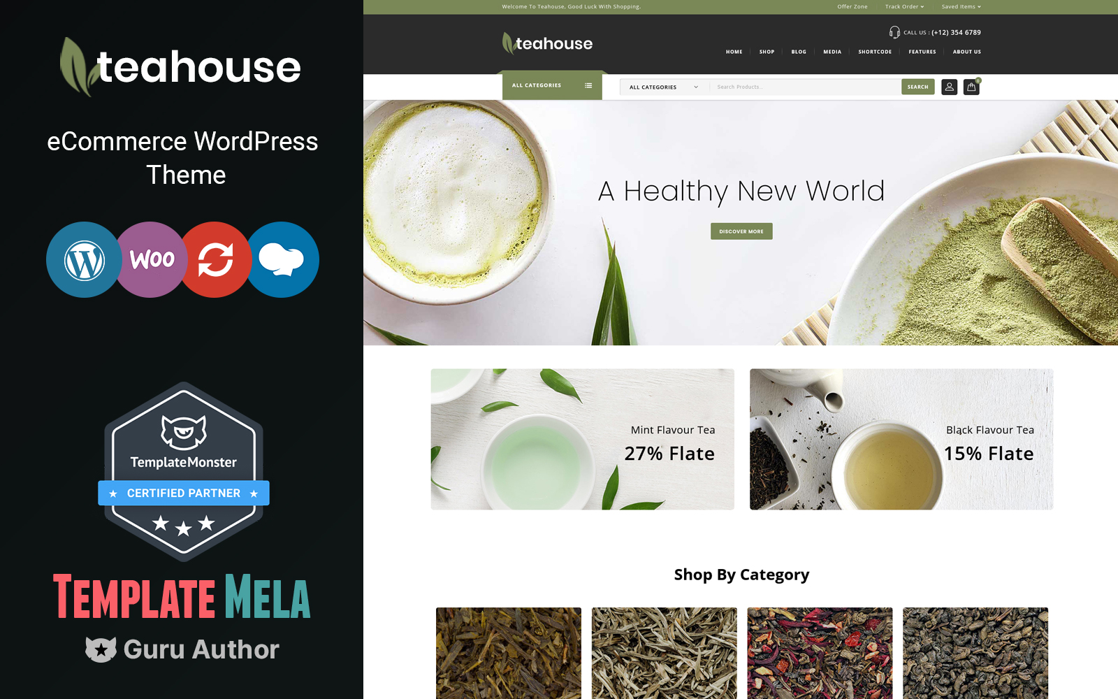 Teahouse - Tema WooCommerce del negozio di spezie