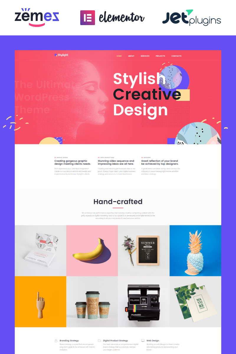 Tema De WordPress "Stylight- Creative Minimal Elementor" #71934 - captura de pantalla