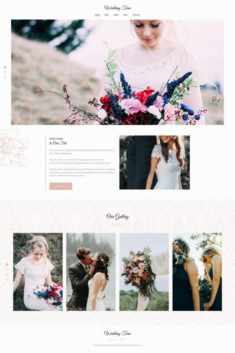 Wedding Time Template de Galeria de Fotos №71918 - captura de tela