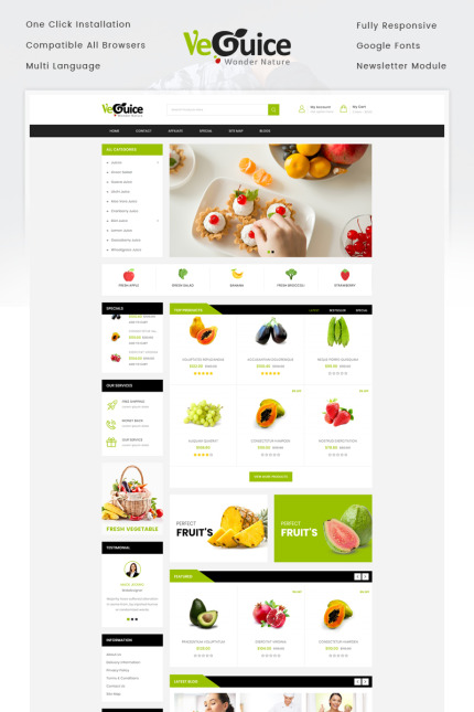 Template #72053 Grocery Food Webdesign Template - Logo template Preview