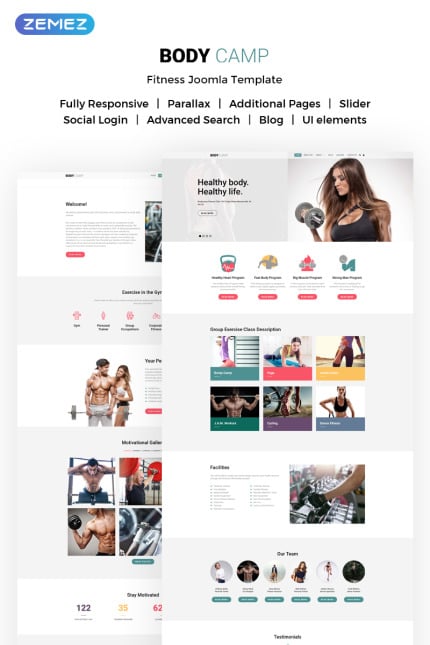 Template #72091 Fitness Gym Webdesign Template - Logo template Preview