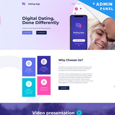 Dating Date Landing Page Templates 72099