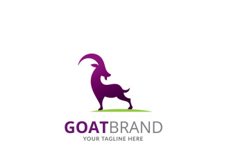 Goat Brand Template Logo Template
