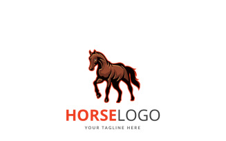Horse Design Logo Template