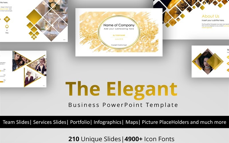 The Elegant PowerPoint template PowerPoint Template