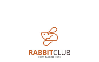 Rabbit Club Logo Template