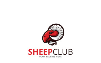Sheep Club Design Logo Template