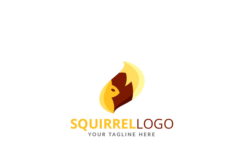 Squirrel Design Logo Template