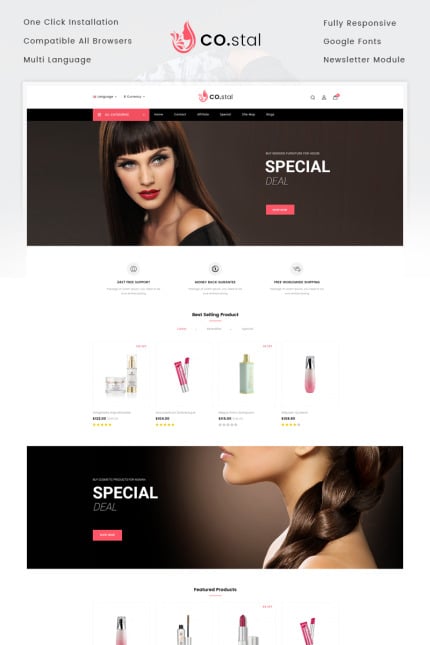 Template #73234 Beauty Health Webdesign Template - Logo template Preview