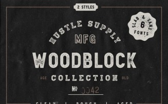 Woodblock Collection - Sans & Slab Font