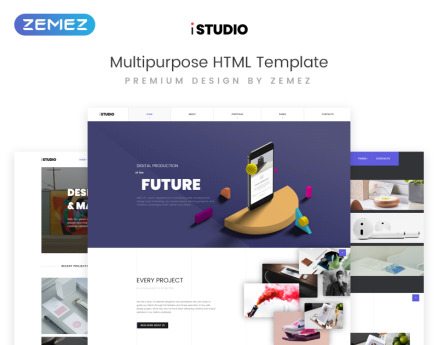 iStudio - Digital Production Multipurpose HTML Website Template