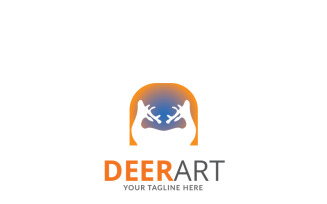 Deer Studio Design Logo Template