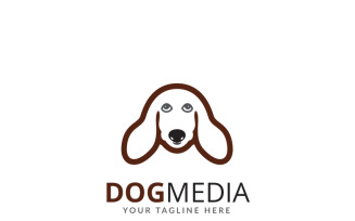 Dog Media Logo Template