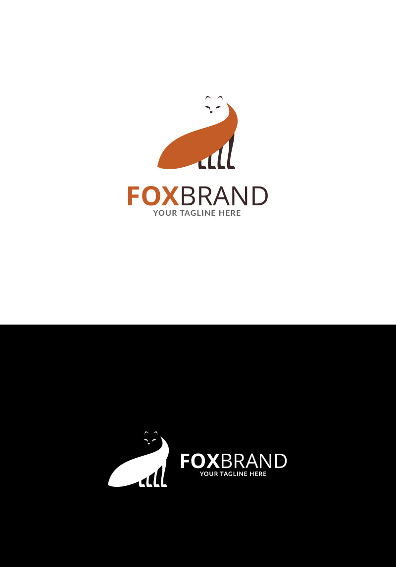 Little Fox Logo Template #73313