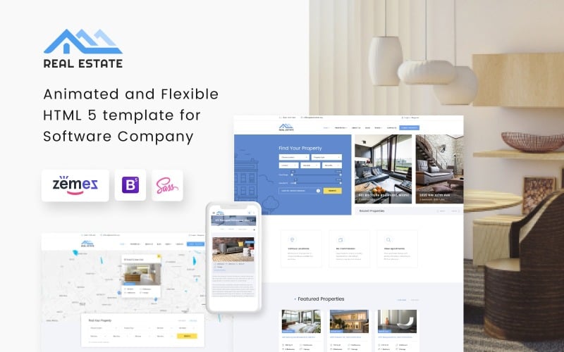 Real Estate - Residential Real Estate Bootstrap 5 Website Template