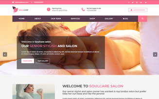 Soulcare Spa Landing Page Template