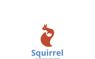 Squirrel Art Logo Template