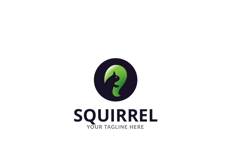 Squirrel Circle Logo Template