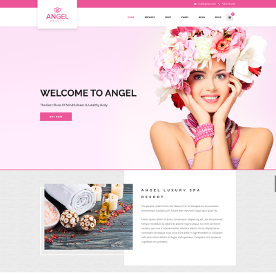 WordPress шаблон "Angel - Beauty Salon Store" #73332