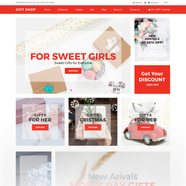 Flowers Gifts Shopify Themes 73425