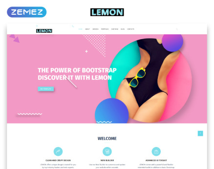 Lemon - Design Company Responsive HTML Website Template