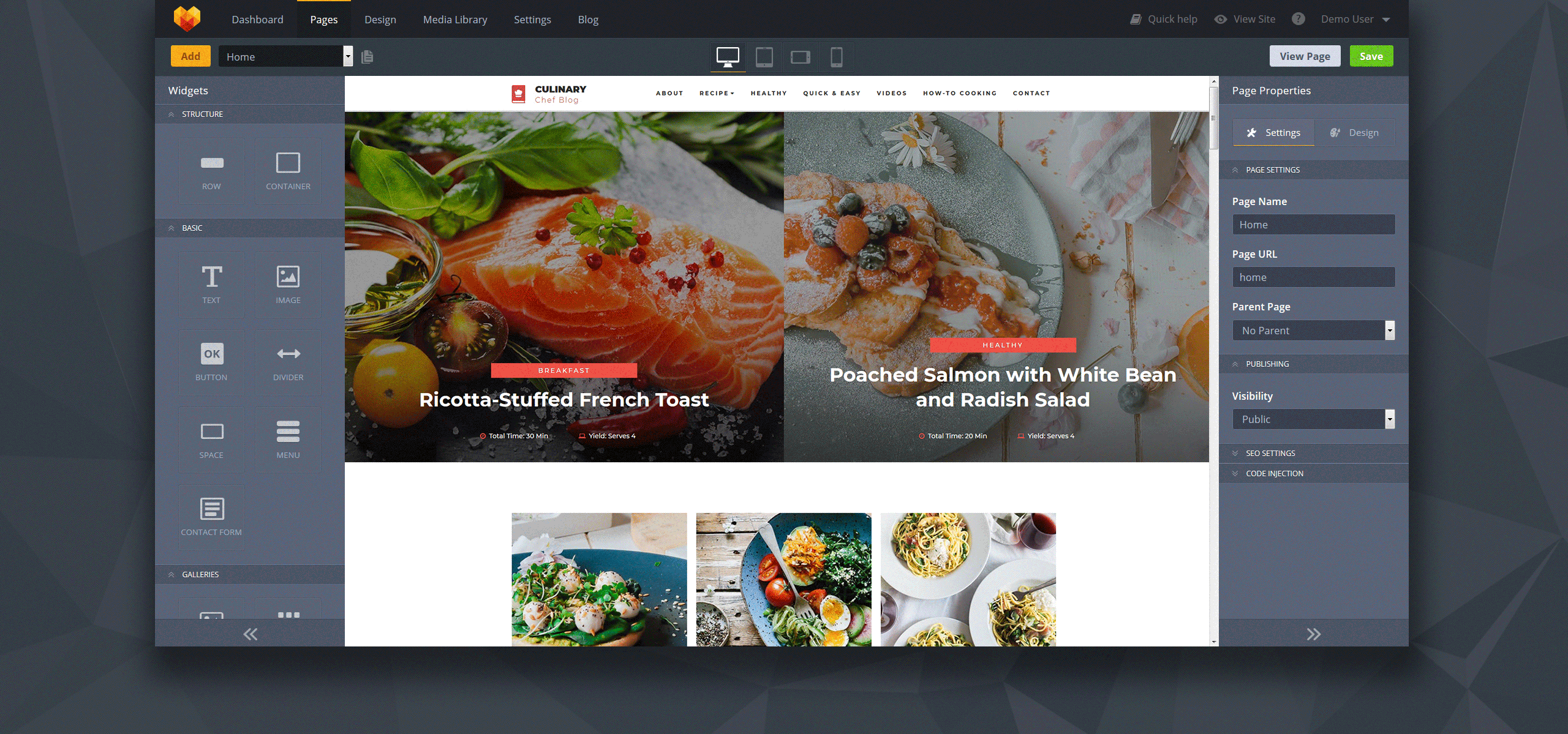 Catering Chef Website Templates Restaurants Food Wix Com