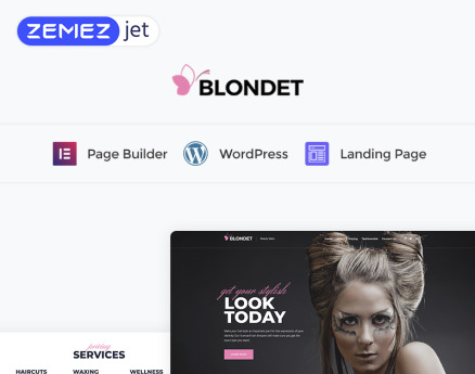 Blondet - Beauty Elementor WordPress Landing Page Template