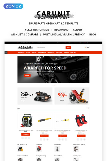 Template #73467 Cars Ecommerce Webdesign Template - Logo template Preview