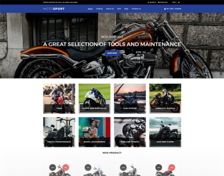 Motosport Responsive Shopify Theme