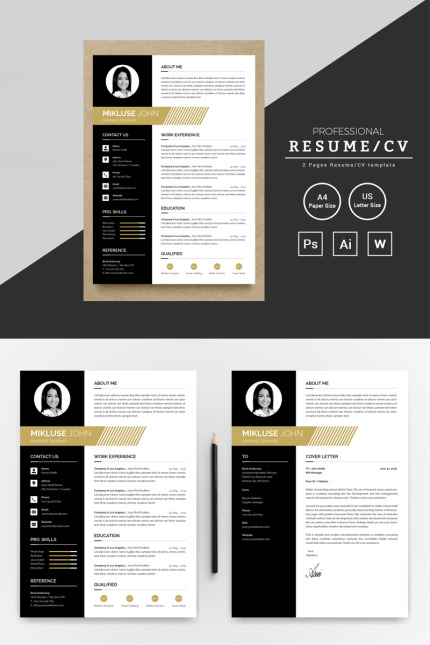 Template #73475 Cv Clean Webdesign Template - Logo template Preview