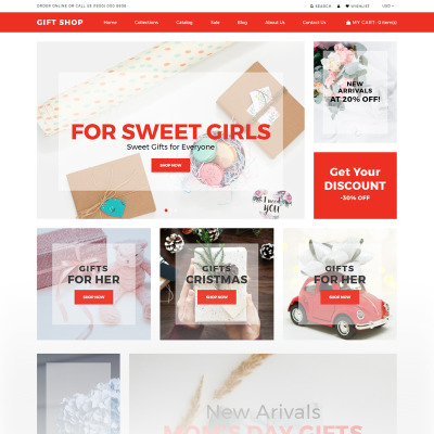 Gift Shop Shopify Theme #73425