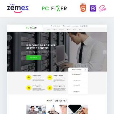 Plantilla para Página de Aterrizaje para Sitio de Empresas de software #73434