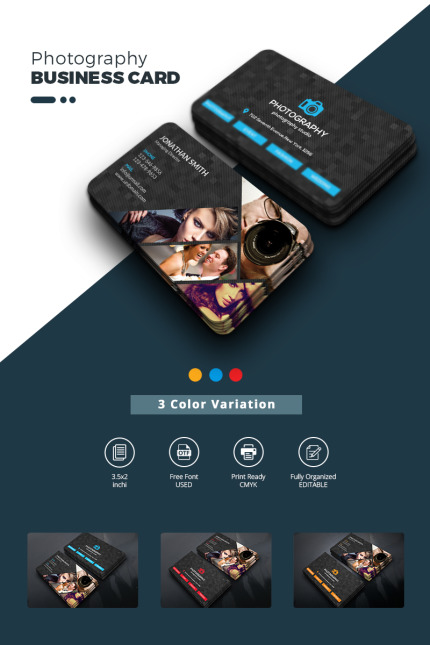 Template #73505 Business Card Webdesign Template - Logo template Preview