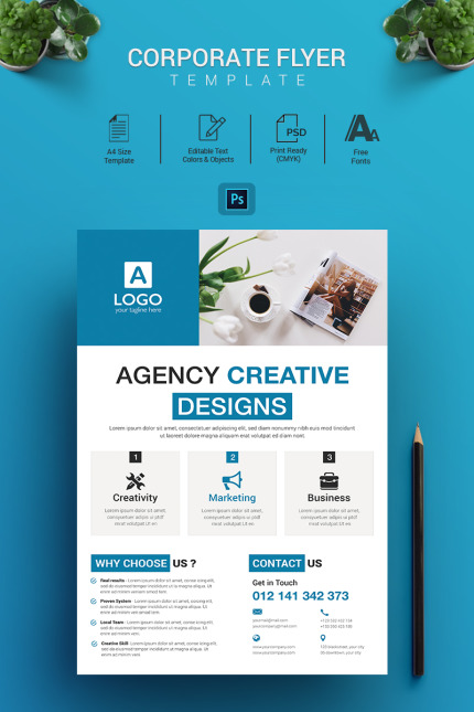 Template #73506 Advertising Agency Webdesign Template - Logo template Preview