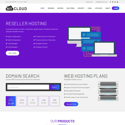 My Cloud Website Template