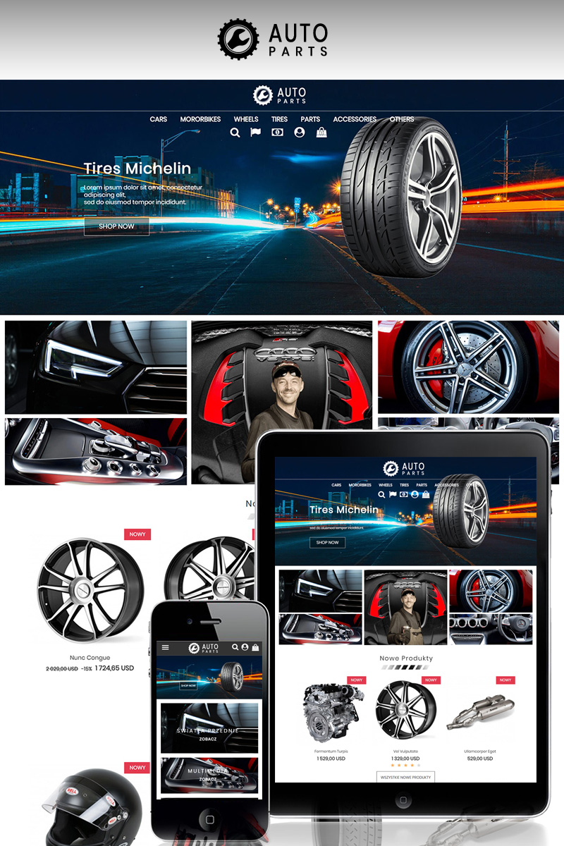 "Auto Moto Parts" thème PrestaShop adaptatif #73541