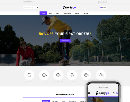 SportyGo - Sports Shop WooCommerce Theme