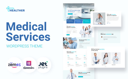 Healther - Medical Services Elementor WordPress Theme