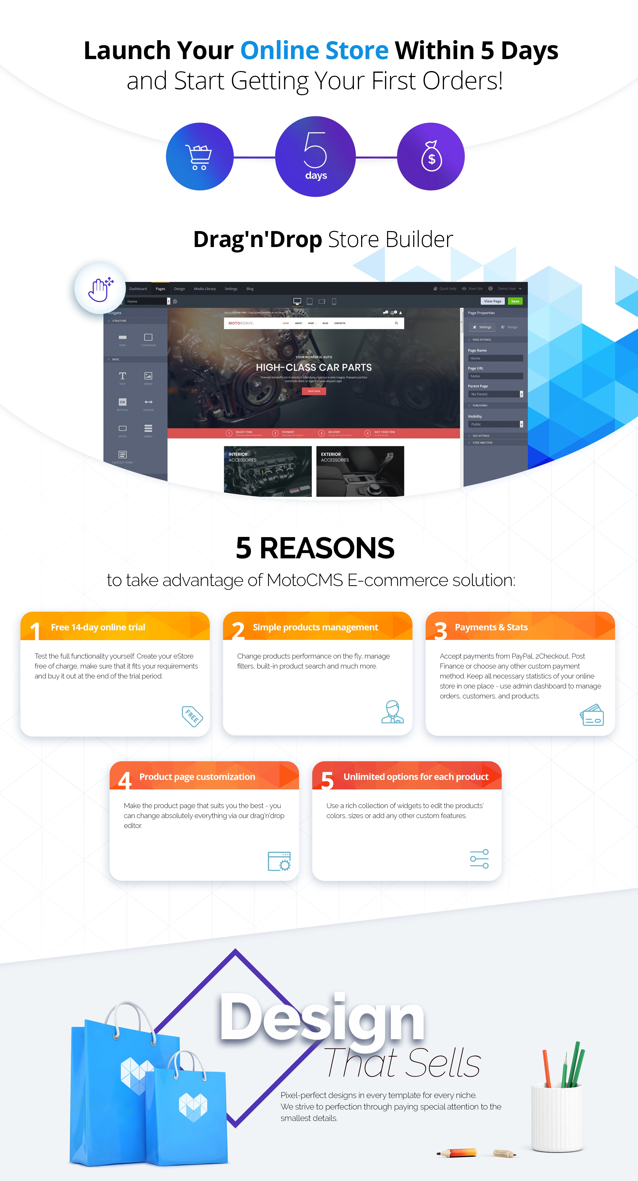 Motoronix - Car Parts MotoCMS Ecommerce Template