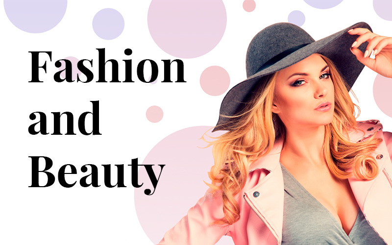 Beauty and Fashion PowerPoint template PowerPoint Template