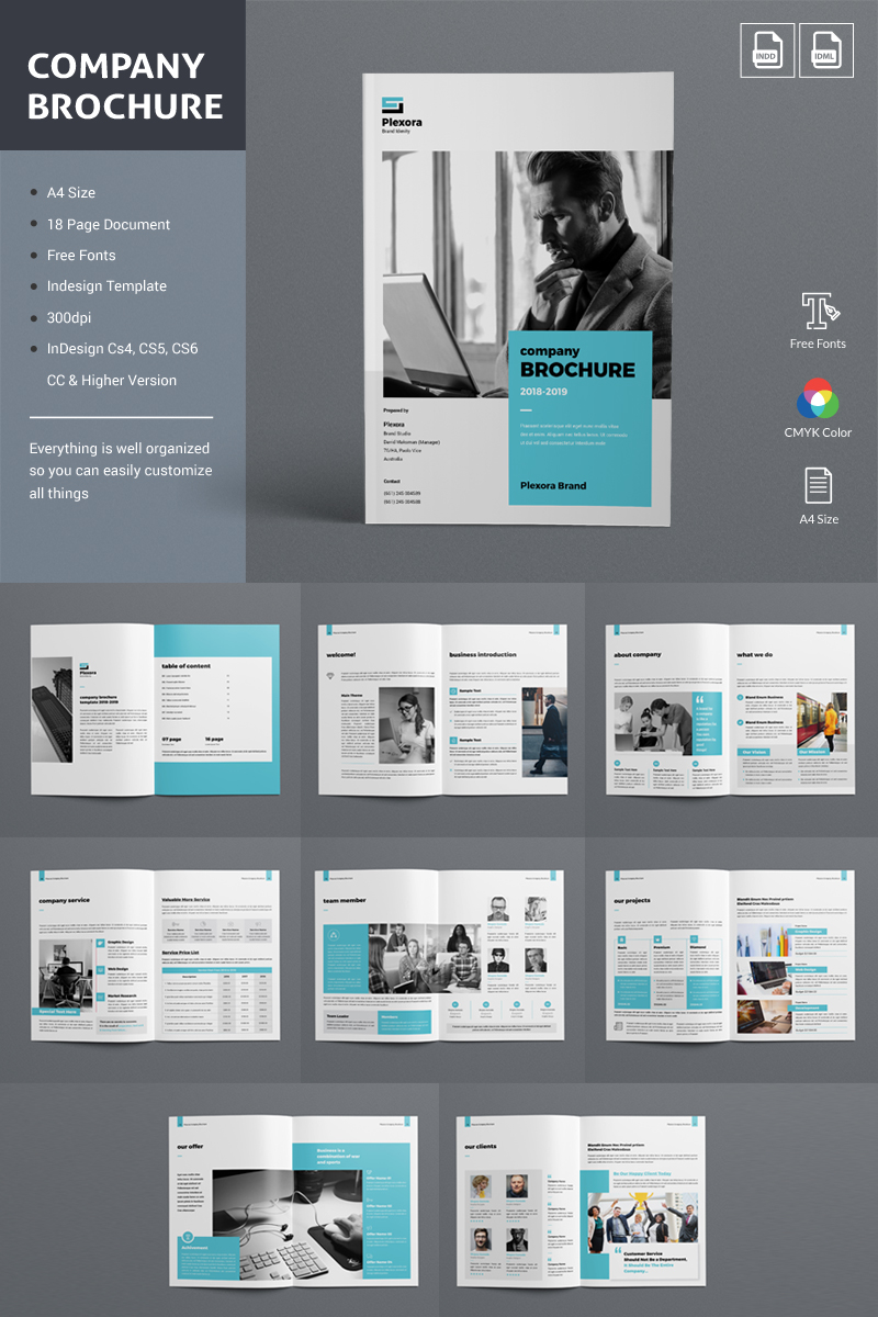 Company Brochure Corporate Identity Template - screenshot
