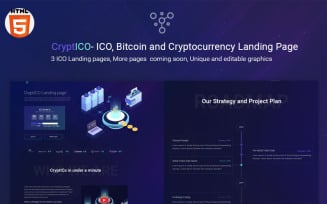 CryptICO - Bitcoin, ICO and Cryptocurrency Landing Page Template