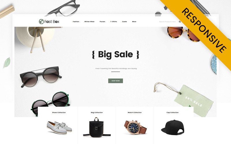 Fast Box - Fashion Accessories Store OpenCart Responsive Template OpenCart Template