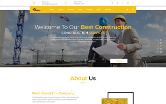 OnSite Multipage Construction Web Template PSD PSD Template
