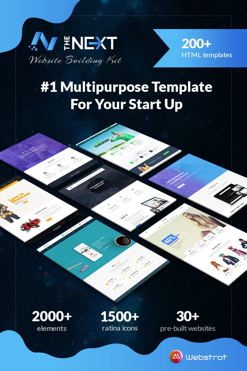 Responsive The Next - Creative Multipurpose HTML5 Web Sitesi #73620