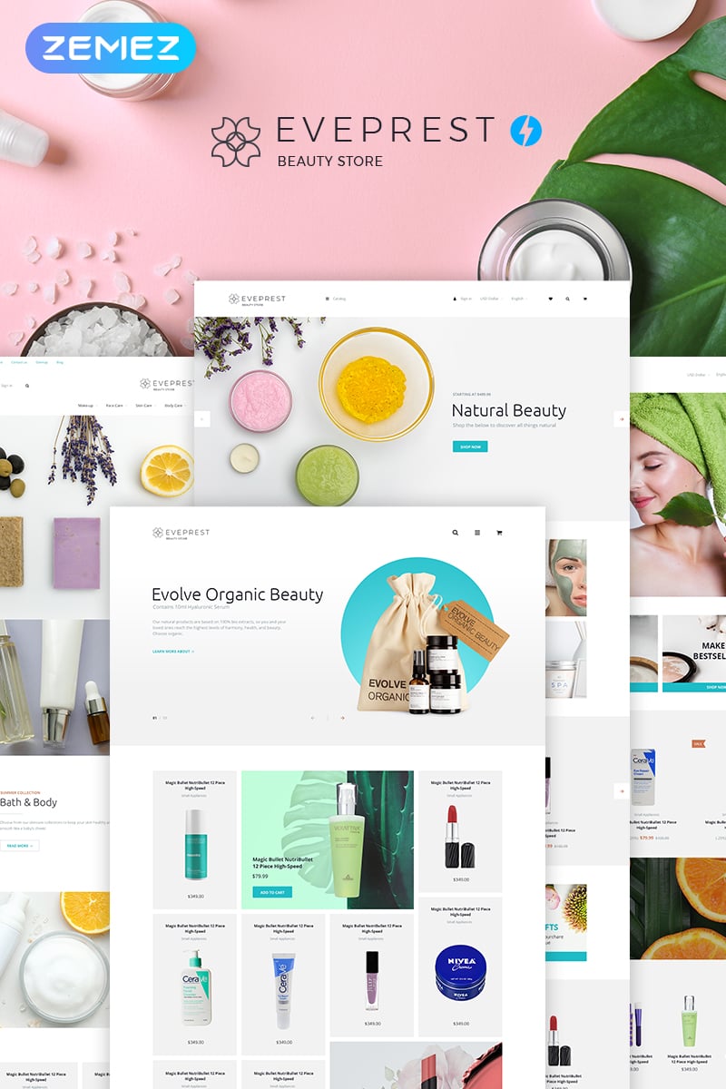 Responsywny szablon PrestaShop Eveprest Beauty 1.7 - Beauty Store #73693 - zrzut ekranu