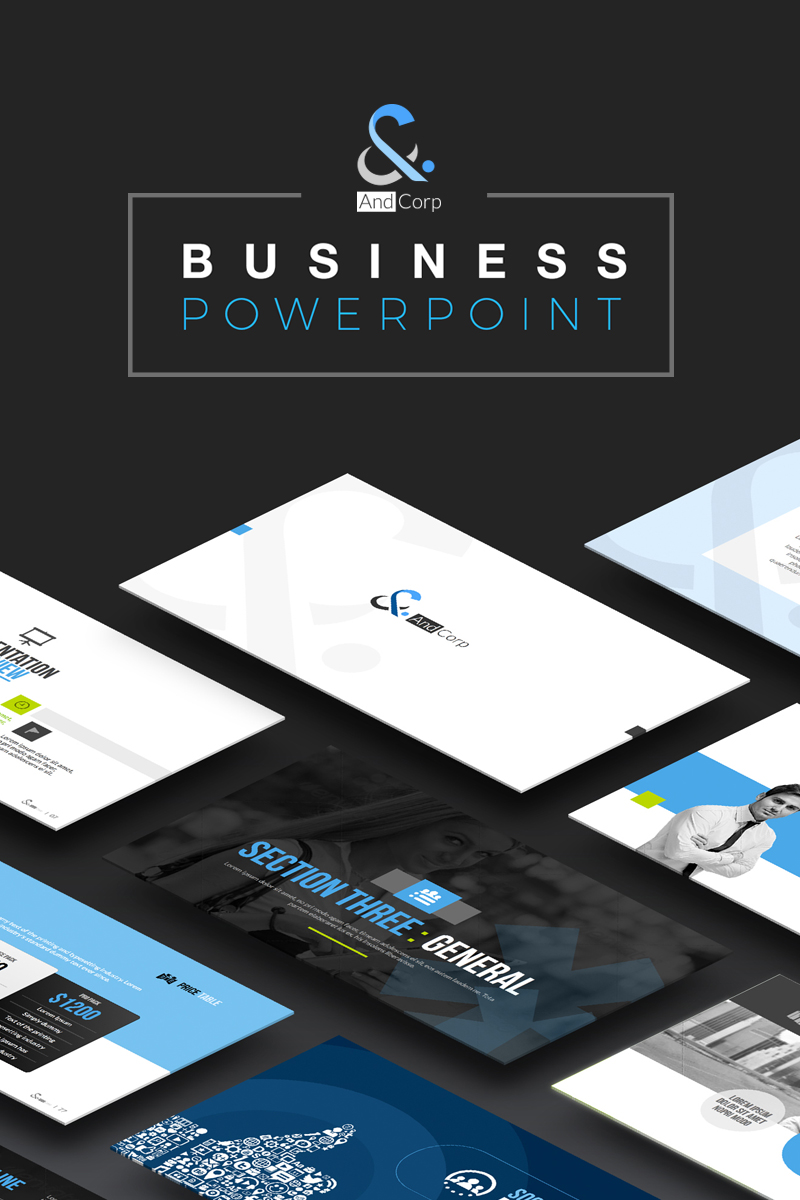 TheAND Business PowerPointmall #73634 - skärmbild