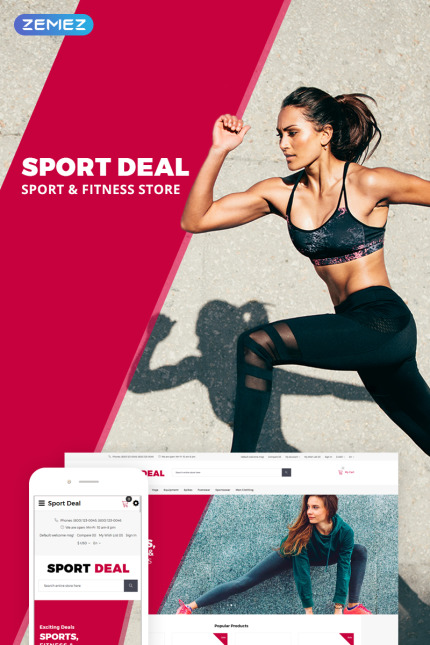Template #73712 Ecommerce Fitness Webdesign Template - Logo template Preview